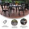 Flash Furniture 31.5 SQ Dining Table Black Poly Top/Black Frame JJ-T14619-80-BKBK-GG - alternate 7